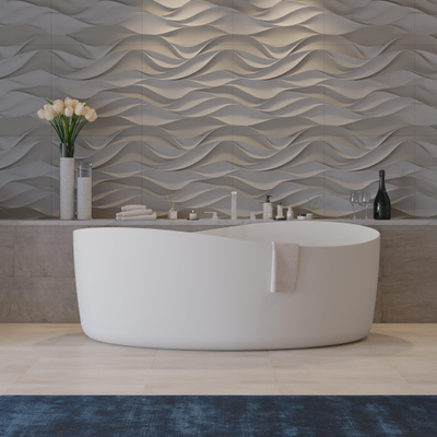 Ideavit Solidharmony vrijstaand bad 175x100cm Solid surface mat wit