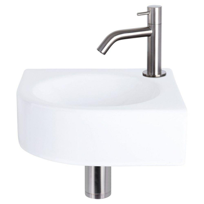 Differnz Cleo lave-mains céramique 30 x 30 x 10 cm blanc