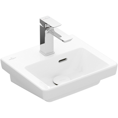 Villeroy & Boch Subway 3.0 lave-mains 37x30,5cm - 1 trou de robinetterie avec trop-plein blanc