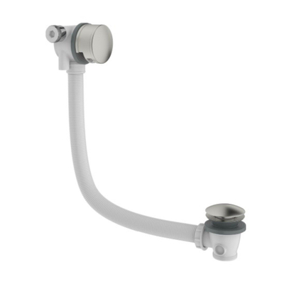 Crosswater MPRO Badvulcombinatie - met klikwaste - geborsteld RVS