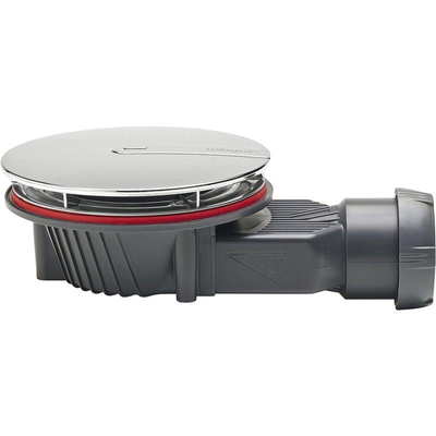 Wirquin Slim+ Douchebakafvoer - ondiep 40mm - met deksel in ABS - chroom