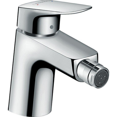 Hansgrohe Logis Eengreeps bidetmengkraan - 70 met trekwaste - hoogglans chroom