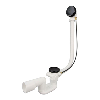 Xenz vidange de baignoire et combinaison de trop-plein noir mat