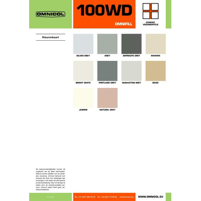 Omnicol Omnifill Mortier de jointoiement pour carrelage - Grey