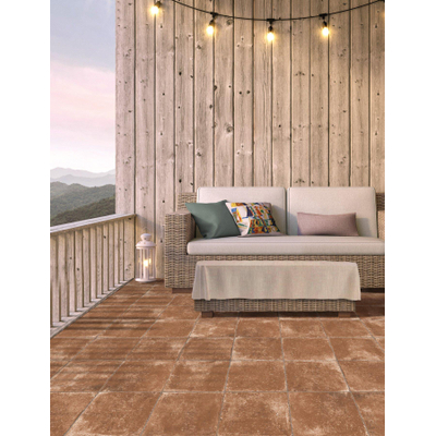 ÉCHANTILLON Terravito Ritmo Carreau mural et de sol - 30x30cm - 9,2mm - Terracotta