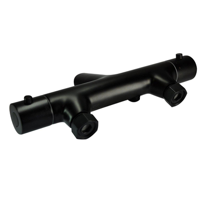 Xellanz Rio mitigeur thermostatique bain-douche avec douchette 3 jets avec douchette et flexible noir mat