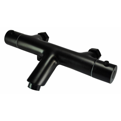 Xellanz Rio mitigeur de baignoire thermostatique 15 cm noir mat
