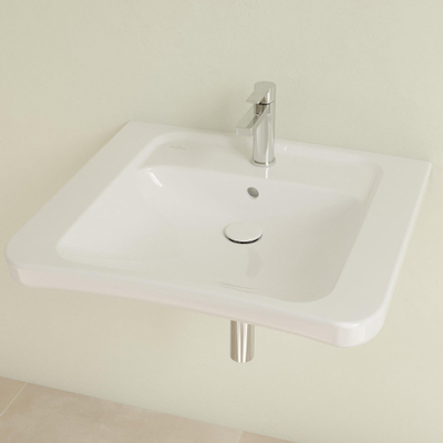 Villeroy & Boch Vicare Omnia Architectura Vita wastafel - 65x54.5cm - met kraangat en overloop CeramicPlus - White Alpine (glans wit)