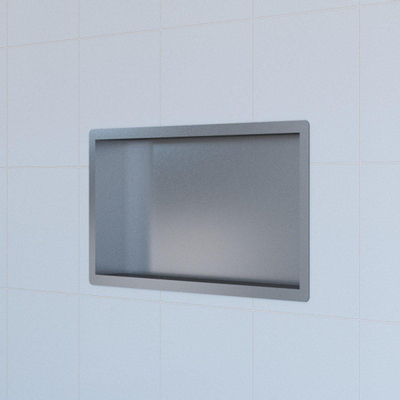 Saniclass Hide luxe Inbouwnis - 30x60x7cm - met flens - RVS