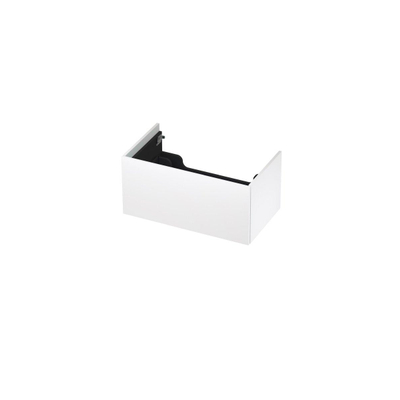 INK Wastafelonderkast - 80x45x37.6cm - 1 lade - push to open - met recht opdekfront - MDF lak - Mat wit