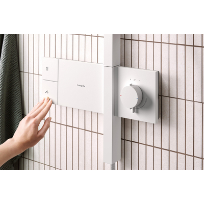 Hansgrohe Raindance alive S - showerpipe - 300 - 1jet - thermostaat - mat wit
