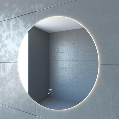 Adema Circle Miroir avec lumière rond diamètre 40cm avec LED indirect et interrupteur tactile SECOND CHOIX