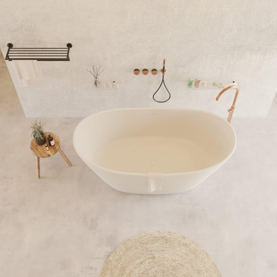Ideavit Solidseal Vrijstaand bad 163x85cm ovaal Solid surface wit