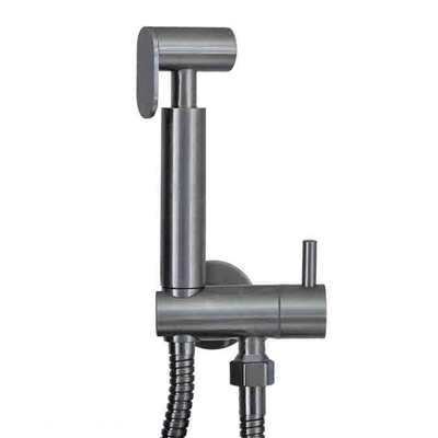 Wiesbaden 304 ensemble bidet avec douchette à main et flexible de douche en inox brossé 304