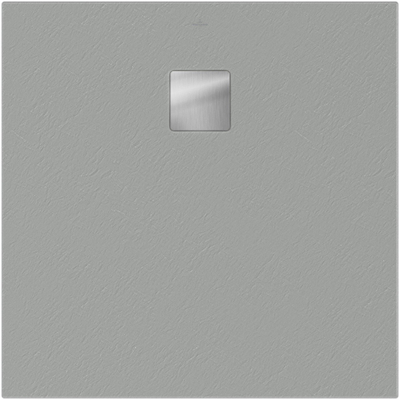 Villeroy & Boch Excello douchevloer - 90x90cm polyurethaan/acryl - Nature Grey (grijs)