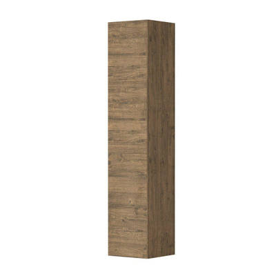 INK badkamerkast 35x35cm 1 deur links/rechtsdraaiend met greep hout decor