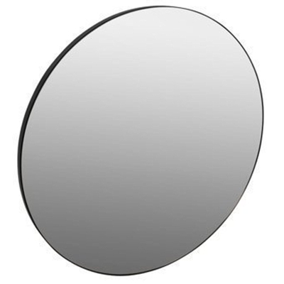 Plieger Nero Round Miroir standard 80cm avec cadre Noir
