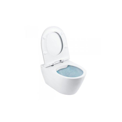 QeramiQ Salina Toiletpot - 56x38x35cm - spoelrandloos - zonder toiletzitting - wit