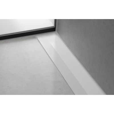 Hansgrohe RainDrain Flex Caniveau de douche - 100cm - raccourcissable - montage mural - blanc mat