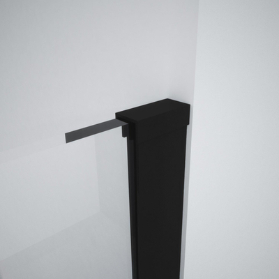 Wiesbaden Slim profielset met stabilisatiestang 120 cm mat zwart