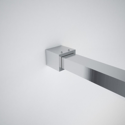 Wiesbaden Slim Profielset - met stabilisatiestang - 120cm - geborsteld staal (RVS)