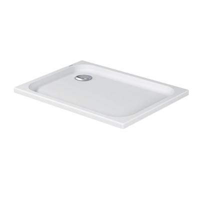 Duravit D-code Kunststof douchebak acryl rechthoekig - zonder paneel - 100x70cm - met afvoergat - diameter 90mm - wit
