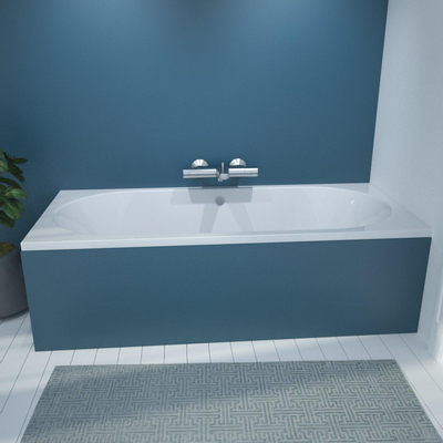 Xellanz Portus RD baignoire duo encastrable 190x90x49 cm acrylique blanc brillant