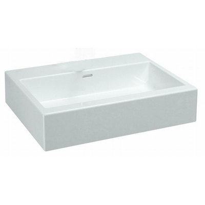 Laufen Living City wastafel 60x46x15.5cm zonder kraangat met overloop keramiek wit