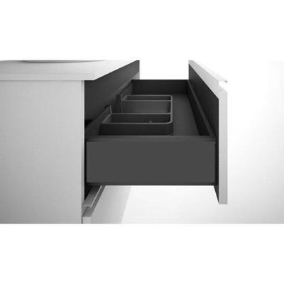 Saniclass Chaci Meuble de salle de bains bas - 60cm - 2 tiroirs - sans poignées - chêne chaud