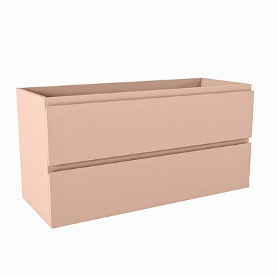 Mondiaz HAY wastafelonderkast - 100x40x50cm - 2 lades - uitsparing midden - softclose - Rosee