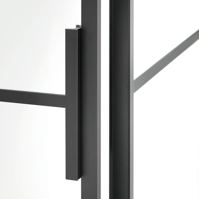 Sealskin Soho 1-delige deur linker versie 80x210cm zwart-helder glas
