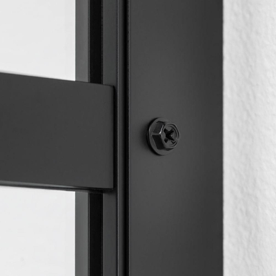 Sealskin Soho 1-delige deur linker versie 80x210cm zwart-helder glas