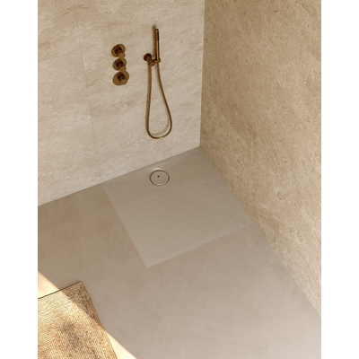 Riho Nuvia Receveur de douche - 80x80cm - antibactérien - purite - gris galet