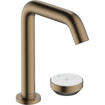 Hansgrohe Tecturis s 2-gats wastafelkraan - 150 - coolstart - met waste - geborsteld brons