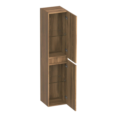 Brauer Joy Armoire colonne - 160x35x35cm - 2 portes poignée intégrée gauche/droite - Honey