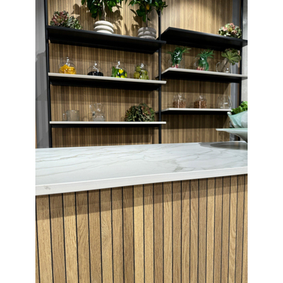 Terravito Elmico Carrelage parquet céramique mural et sol - 60x120cm - 6.0mm - rectifié - cannelé