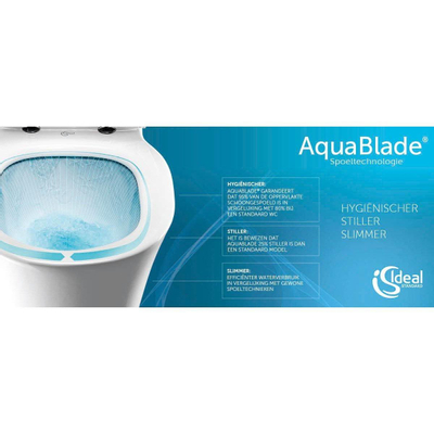 Ideal standard Connect cuvette murale aquablade avec lunette softclose blanc