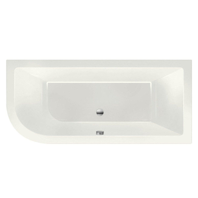 Xenz Principe baignoire sans panneaux 180x80cm droite avec pieds sans vidageAutre Acrylique Edelweiss mat