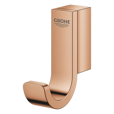 Grohe Selection Accessoires toilettes - porte-rouleau papier toilette - sans couvercle - brosse de toilette avec support - crochet porte-serviette - warm sunset brillant (cuivre)