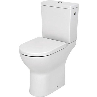 Plieger Plus Pack toilettes rehaussé avec réservoir céramique dualflush (+8cm) total 48cm universel Blanc