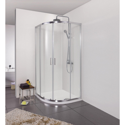 Marenza Neptune 2142 Douchecabine - kwartrond - 90x90x195cm - helder glas