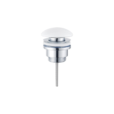 FugaFlow Eccelente Bouchon de vidange à clapet - céramique - blanc brillant