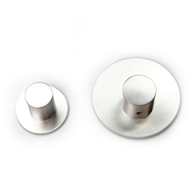 Hotbath Mate Afbouw deel Ext - 1 kr rond geb - geborsteld nikkel (RVS)