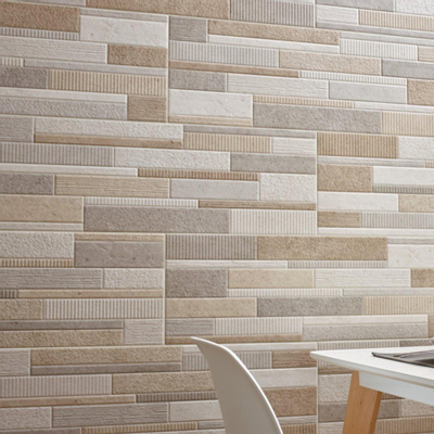 Ceralto Monolith Urban carreau décoratif 25x75cm 9.7mm pâte blanche multicolore