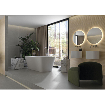 ÉCHANTILLON Terravito Bevella carreau mural - 30x75cm - rectifié - Aspect bois - Chêne mat (brun)
