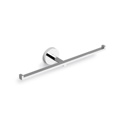 Clou Flat toiletrolhouder 28.2x4.8cm dubbel chroom