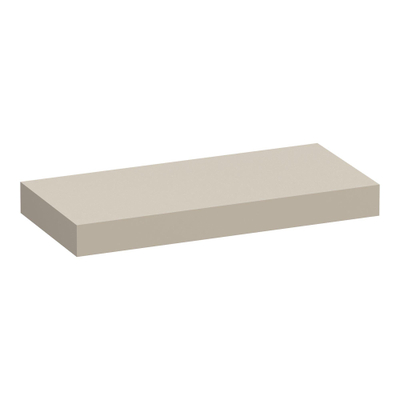 BRAUER Creek topblad vrijhangend - 100x50x10cm - mat beige