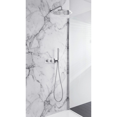 Crosswater MPRO Inbouwdouchekraan - 27.5x12cm - thermostatisch - met handdoucheset - hoogglans chroom