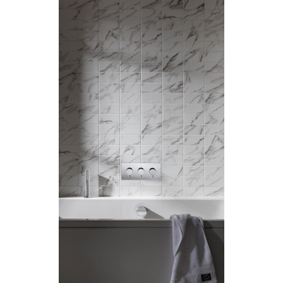 Crosswater MPRO Inbouwbadkraan - thermostatisch - 27.5X12cm horizontaal - met omstel - hoogglans chroom