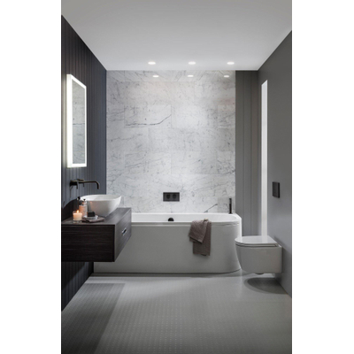 Crosswater MPRO mitigeur de lavabo encastré avec partie encastrée et bec de 14 cm et 22 cm noir mat